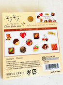 [World Craft] Chocolate Kira Kira flake stickers (last chance • no restock)