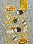 [Natsuka Murata] Shiba Oyatsu series: Dorayaki & Rice Crackers & Ohagi sticker sheet