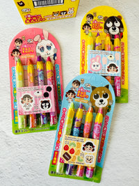 [Fujiya] Peko x Koro Koro Friends series - Chocolate Pencils with sticker