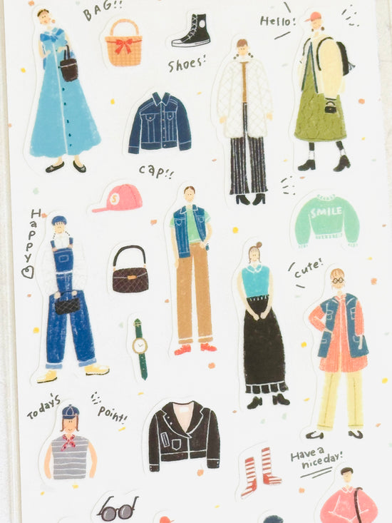 [Tomatomayu] nice day!! Outfits of the Week sticker sheet x SAIEN