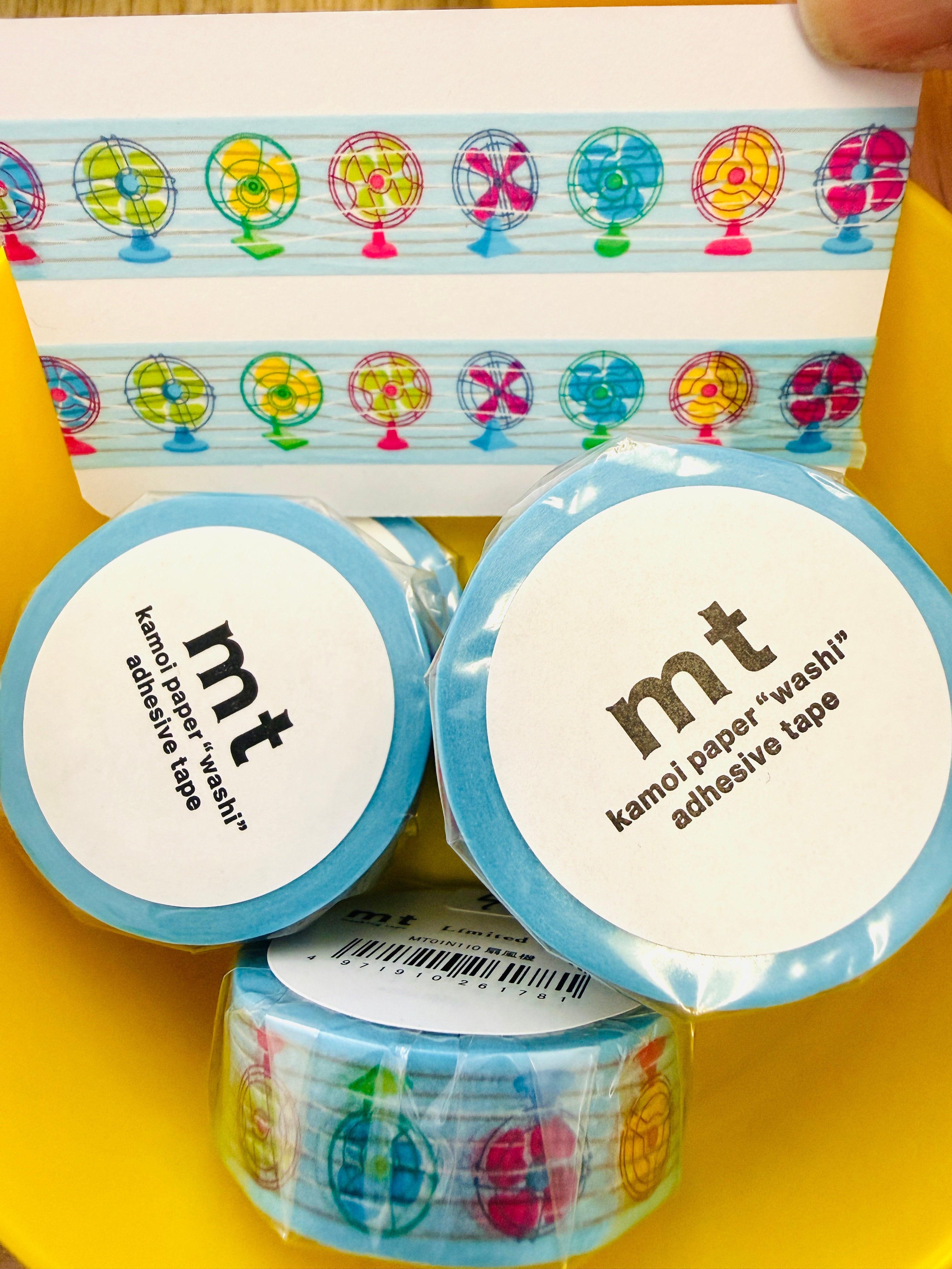 [mt] Limited Edition • Cooling Fans washi tape