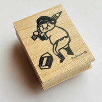 [RiraRira Hanko] Uncle Iwai Mr. Baseball rubber stamp