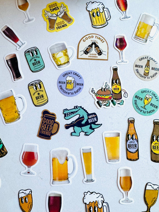 [Greeting Life] Beer of the Month 🍺 Delivery Box flake stickers