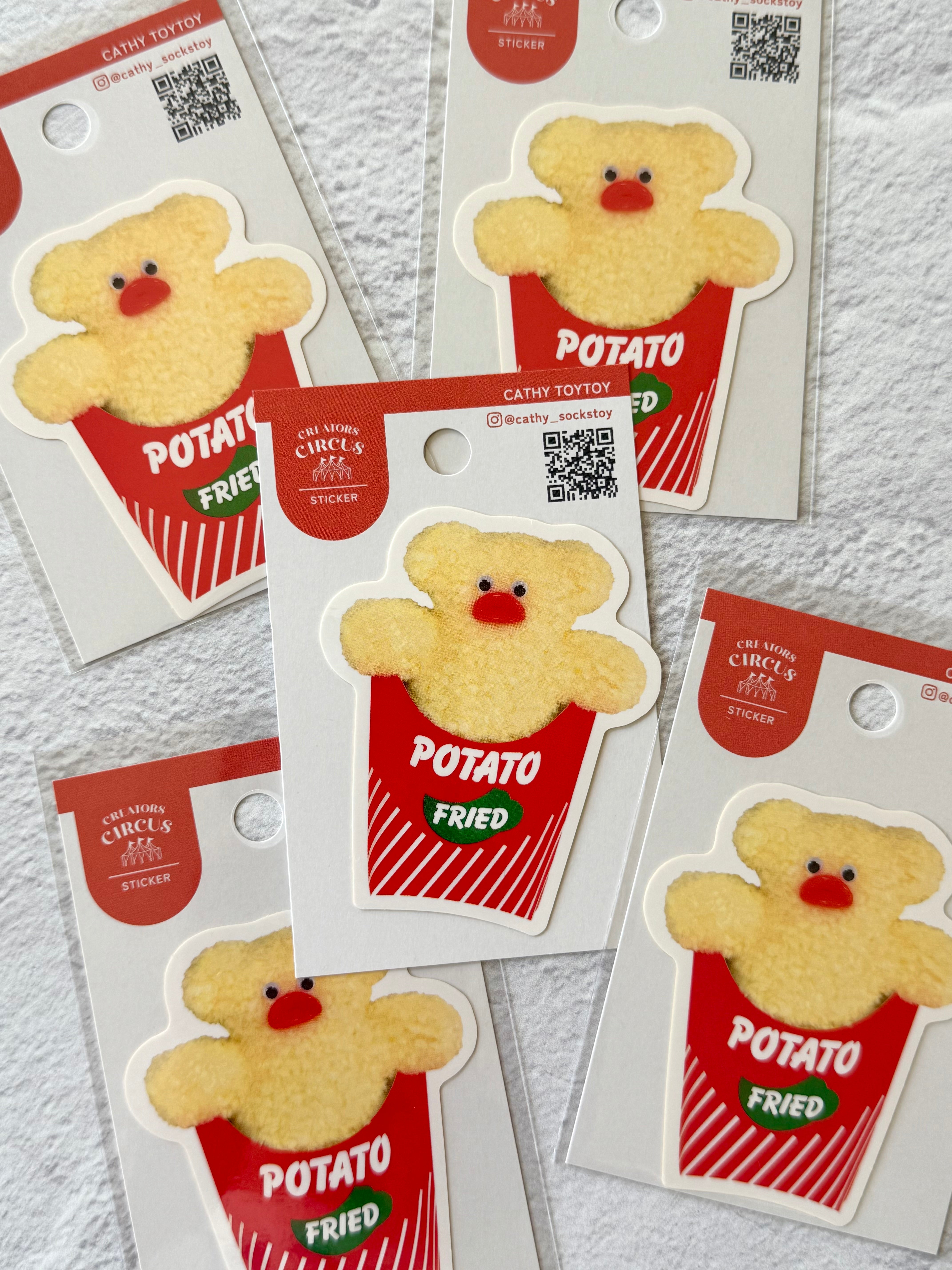 [Cathy ToyToy] Potato Fried decal sticker