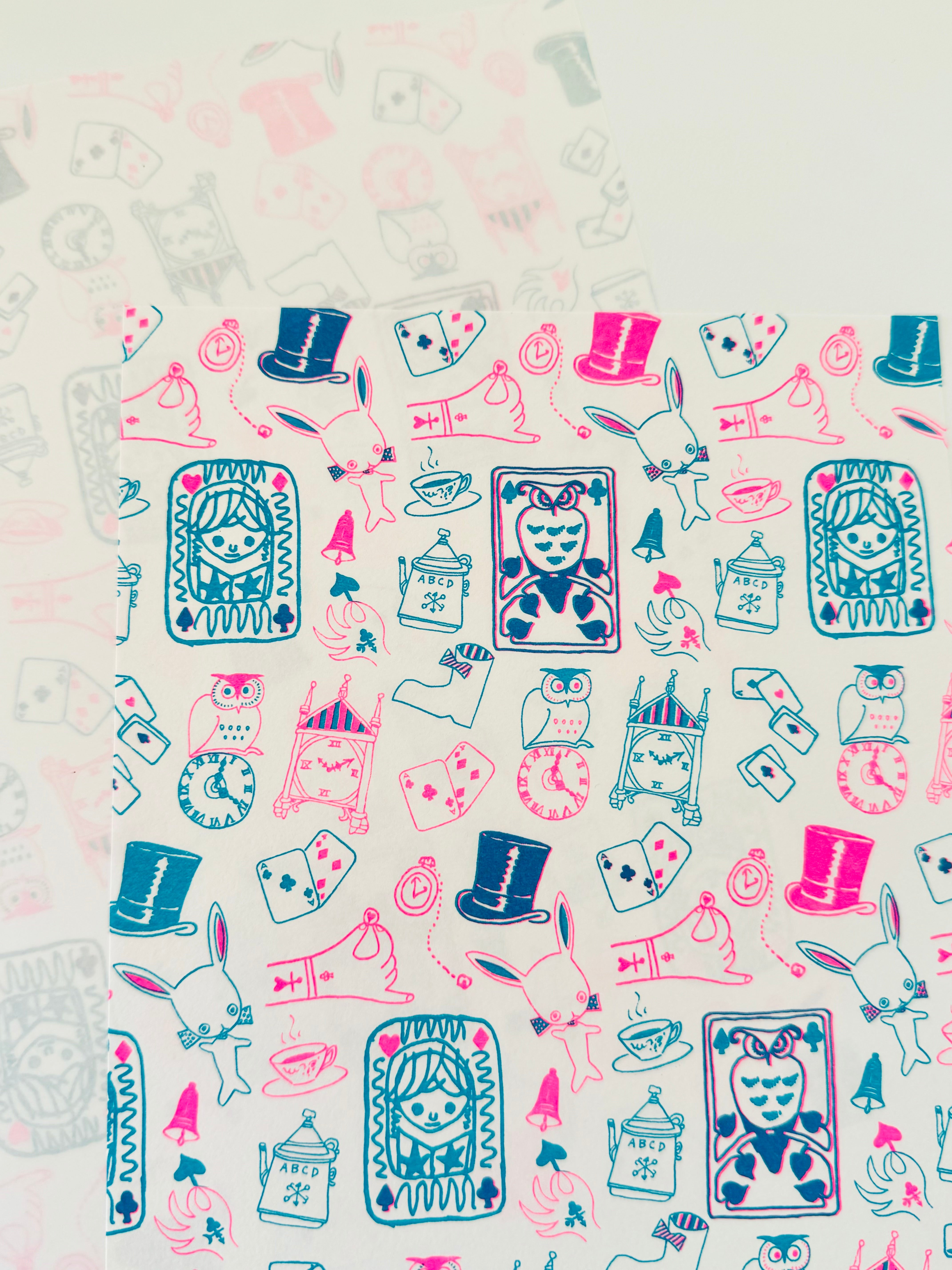 [Nobarasha] Alice & Playing Cards Retro Design Paper