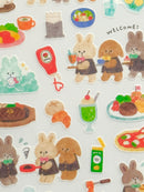 [MIND WAVE] Waku Waku series • Bookstore, Flower, Furniture, Post Office, Restaurant and Vegetable Store sticker sheet