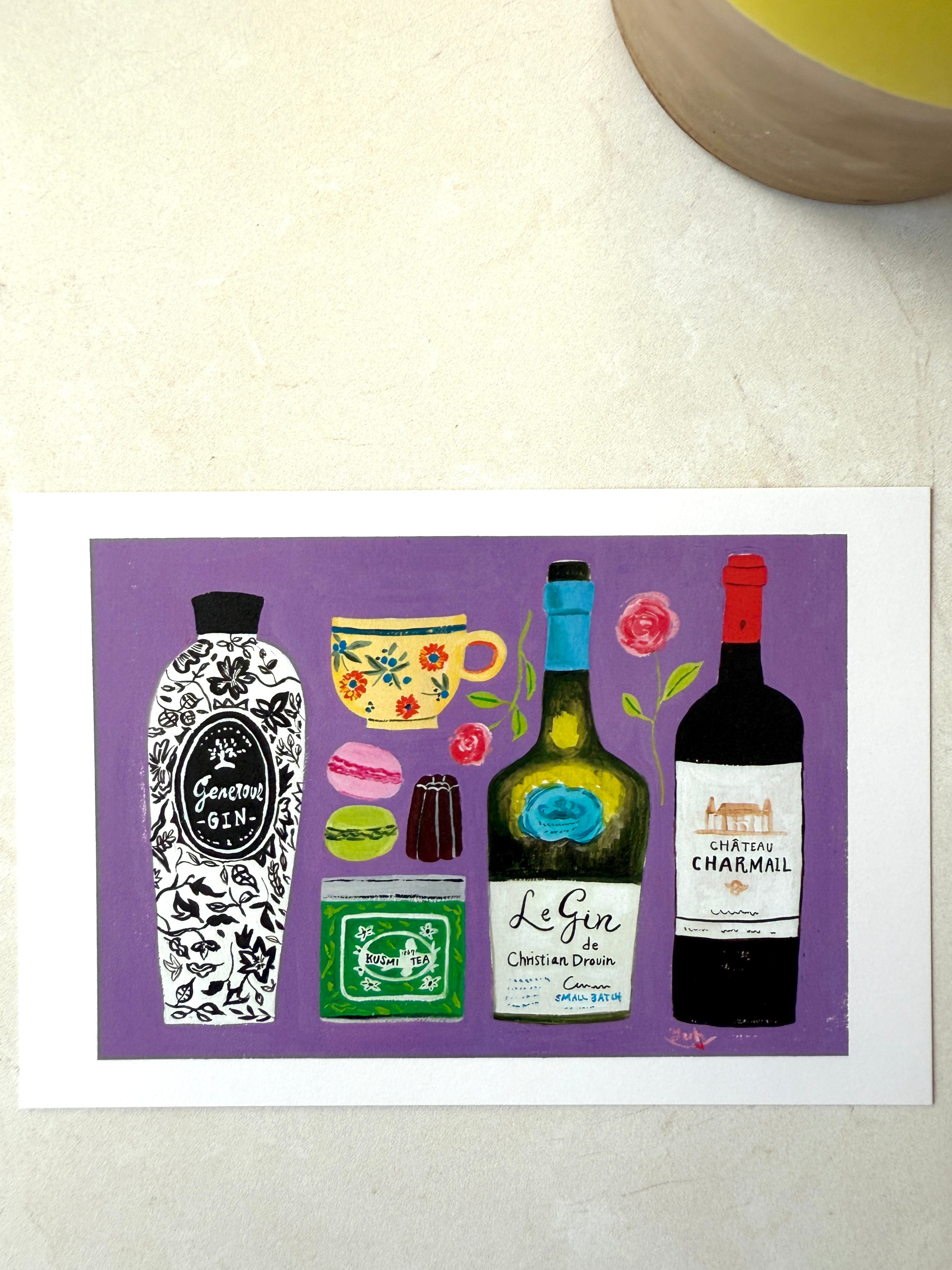 [Yuh Takahashi] Scent of France postcard