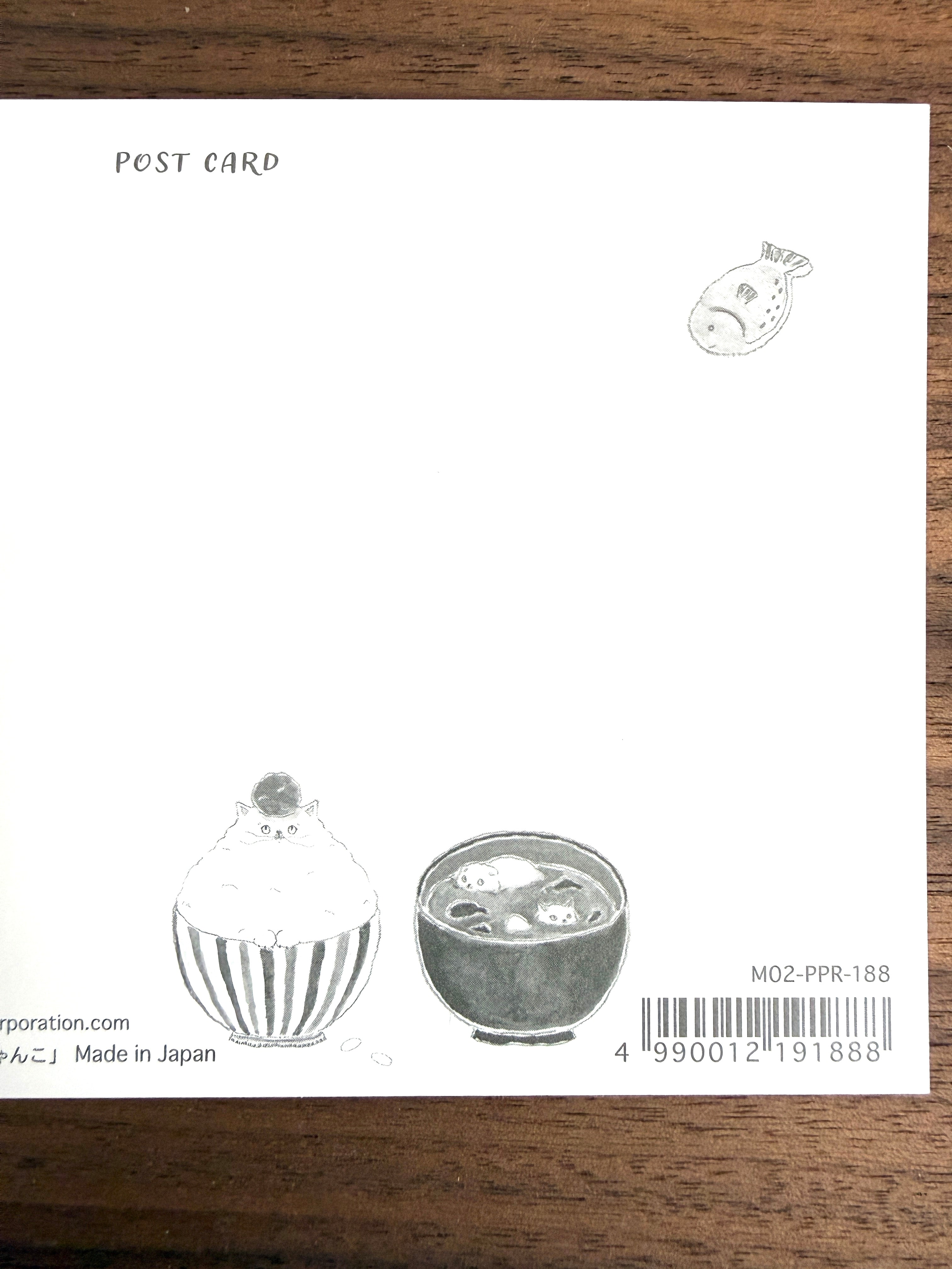 [TOCORO COMUGI] Rice & Miso Soup postcard