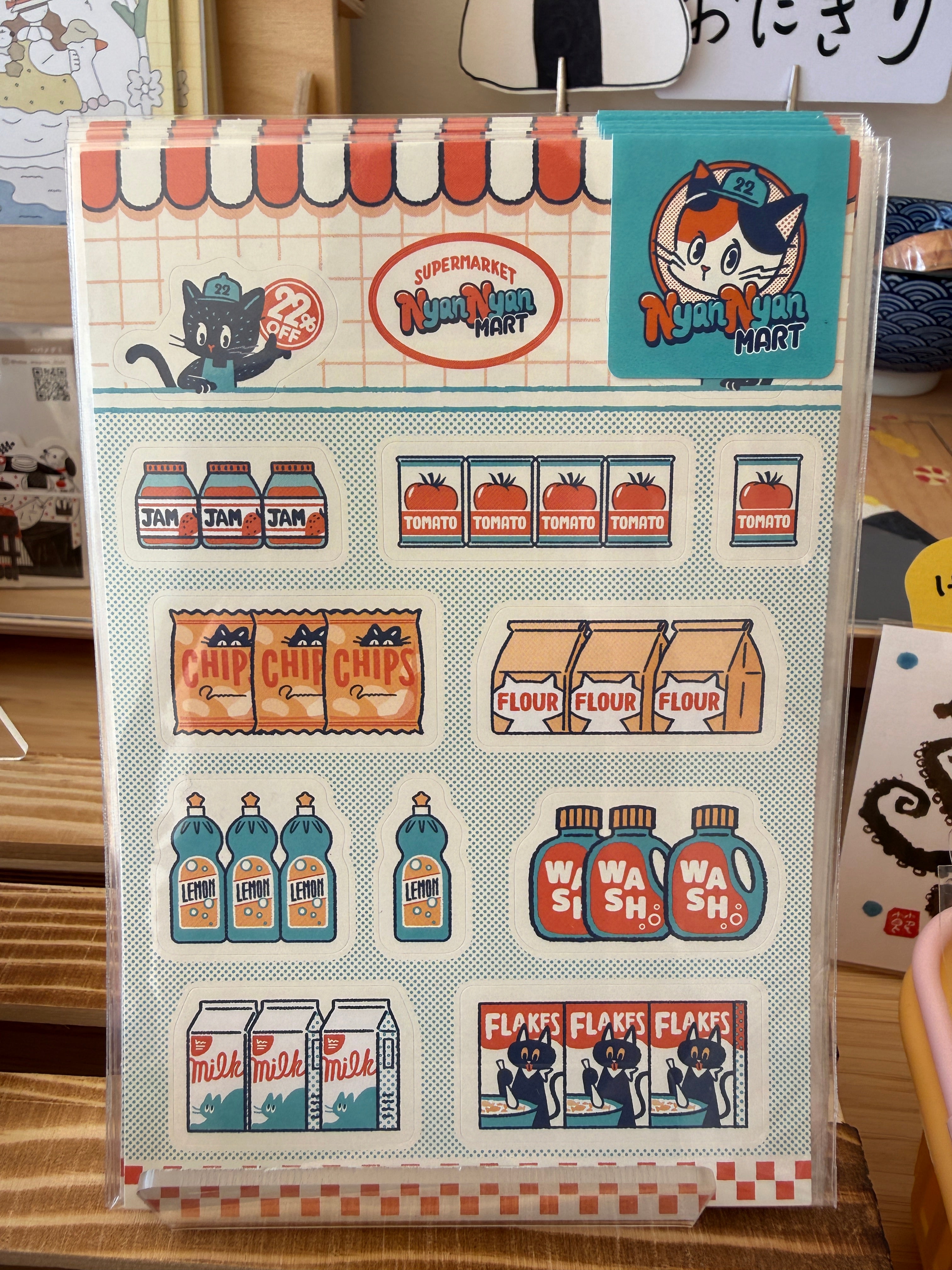 [Papier Platz] ob1toy x Cat Mart 🛒sticker sheet