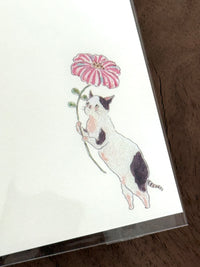 [tocorocomugi] Happy Birthday Bouquet mini message card