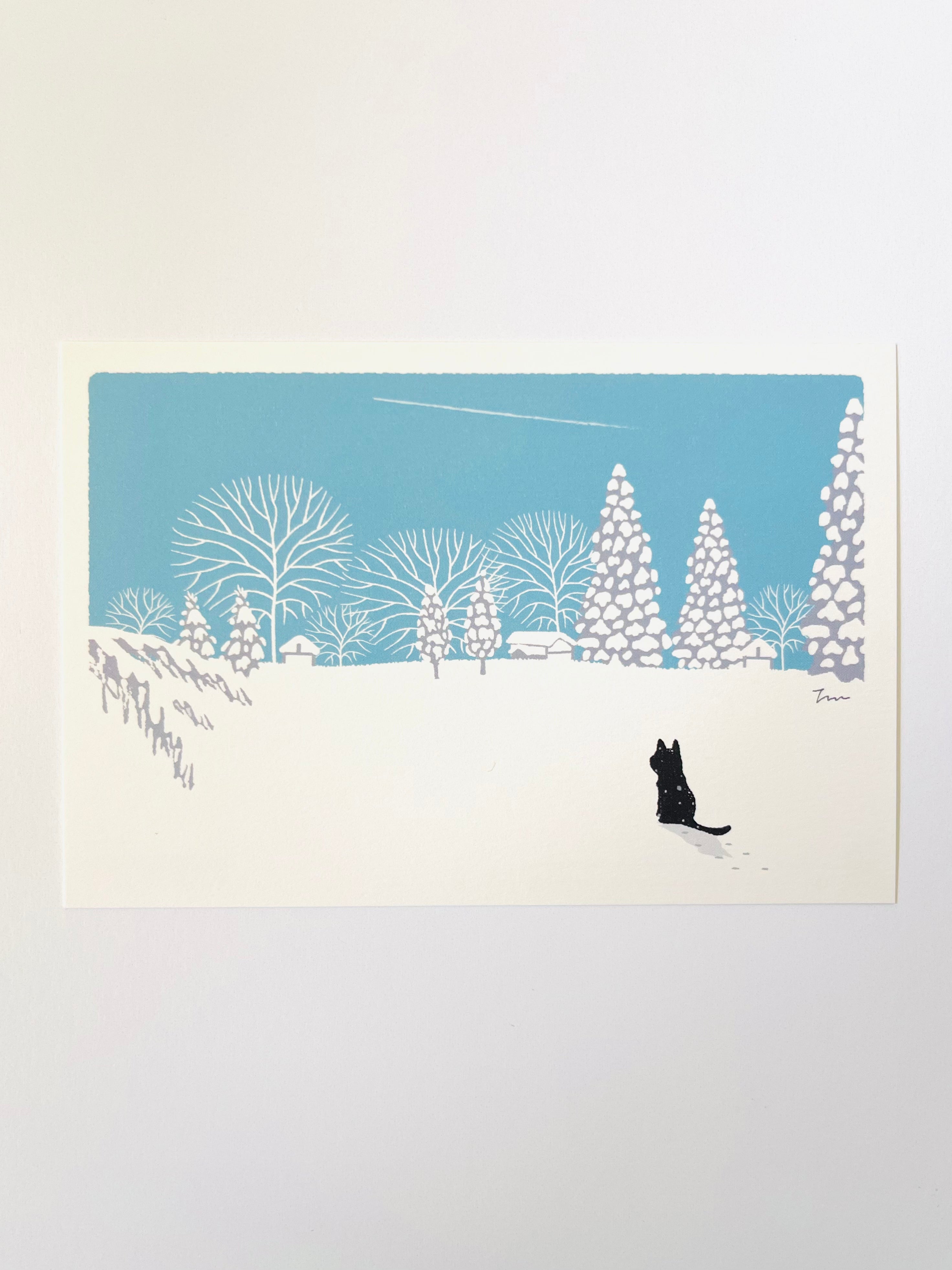[Tabineko] Winter Contrail (2011) postcard x Toshinori Mori