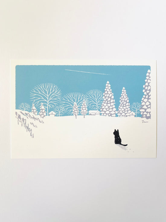 [Tabineko] Winter Contrail (2011) postcard x Toshinori Mori