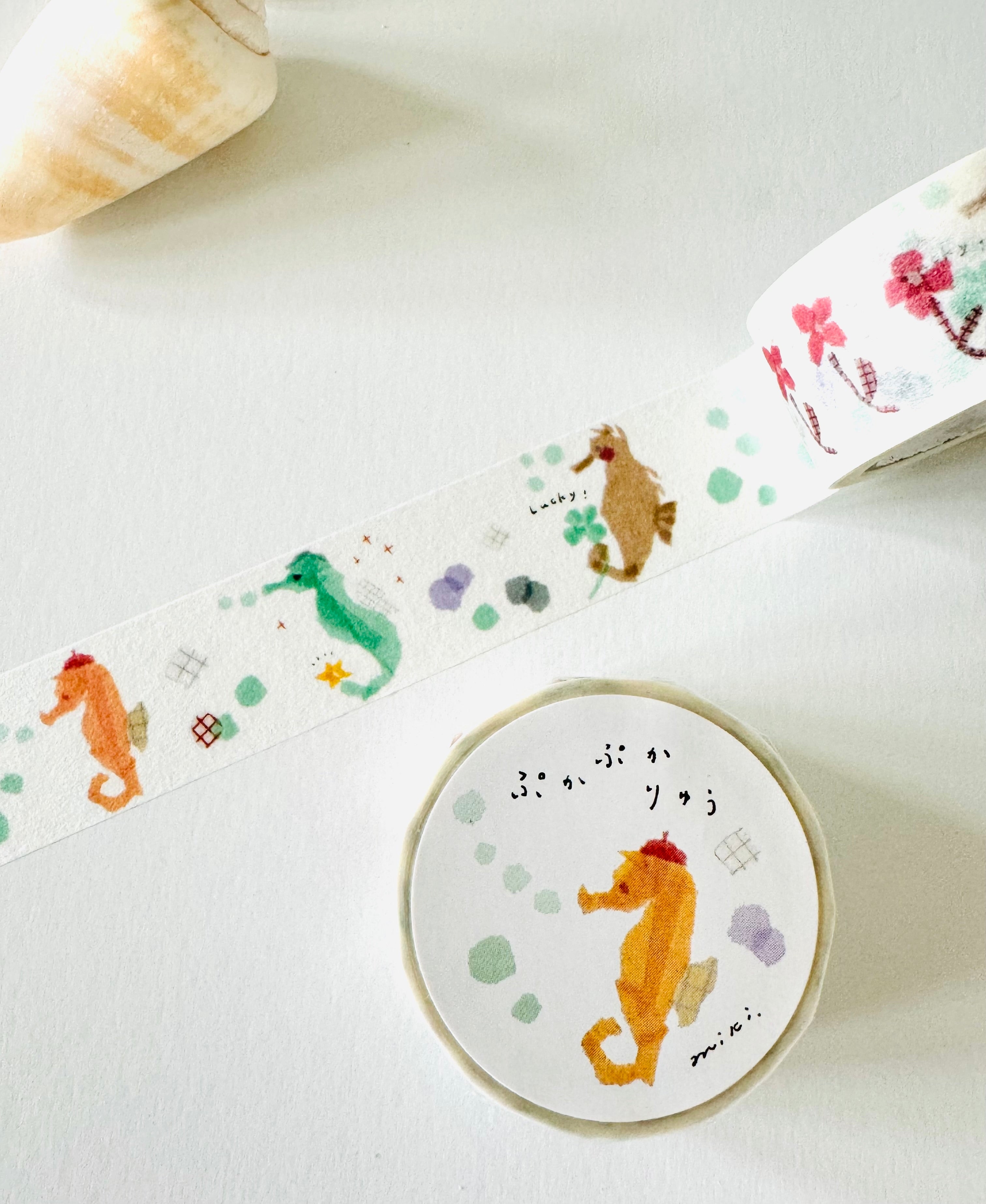 [Miki Tamura] SAIEN x Seahorse washi tape