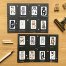 [4legs] Cats in Picture Book sticker sheet