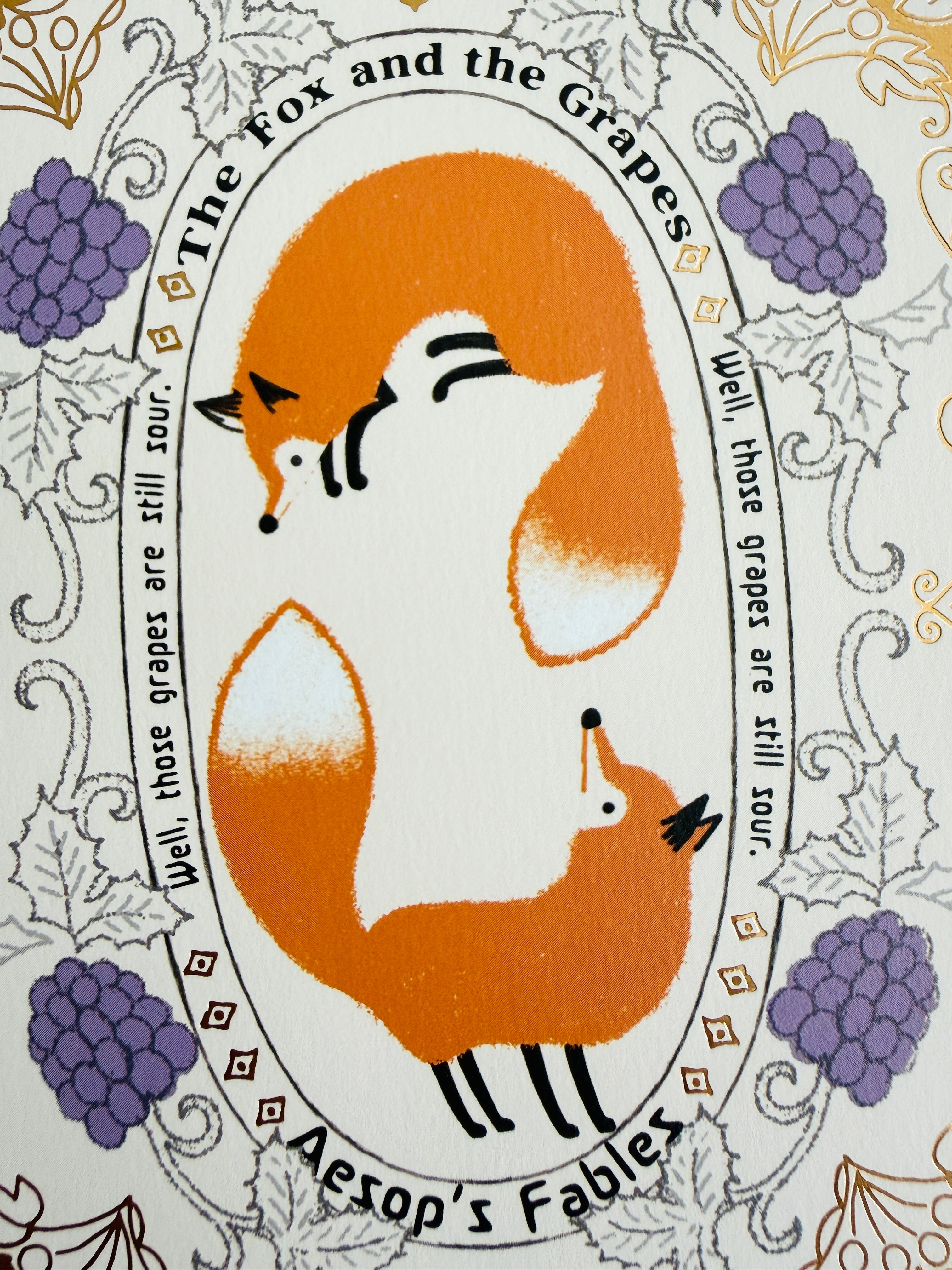[SEAL-DO] The Fox and the Grapes Sparkling postcard x Shinzi Katoh Walking Literature series: