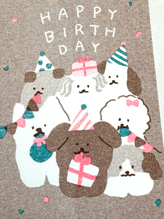 [Furukawashiko] Woof Woof Birthday postcard