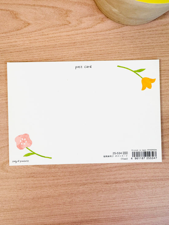 [cozyca] Vase postcard x Mariko Fukuoka