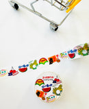 [SAIEN] Japanese Supermarket Labels washi tape