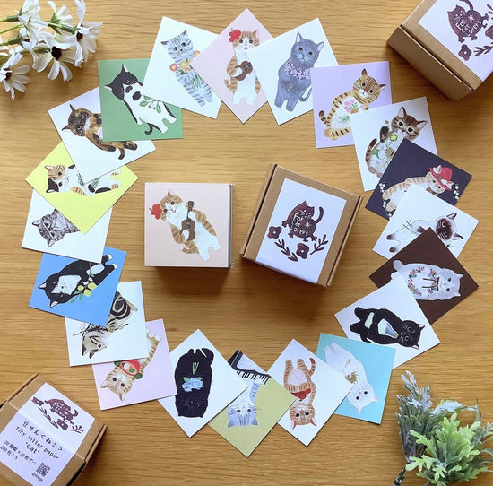 [4legs] "For Cat Lovers" Miniature Loose Memo Set in Box