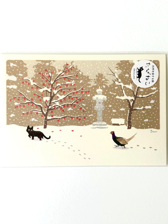 [Tabineko] Chased by a Pheasant (2016) postcard x Toshinori Mori