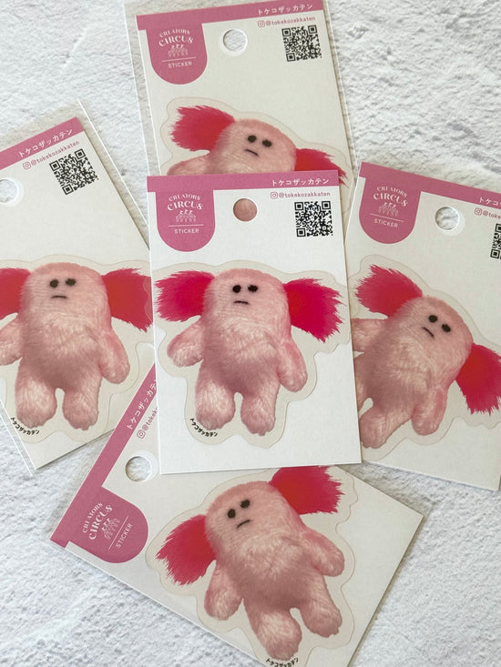 [Tokekozakkaten] Axolotl Plush decal sticker