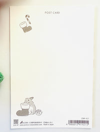 [Schinako Moriyama] Bunny Christmas Stockings You postcard