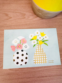 [cozyca] Vase postcard x Mariko Fukuoka