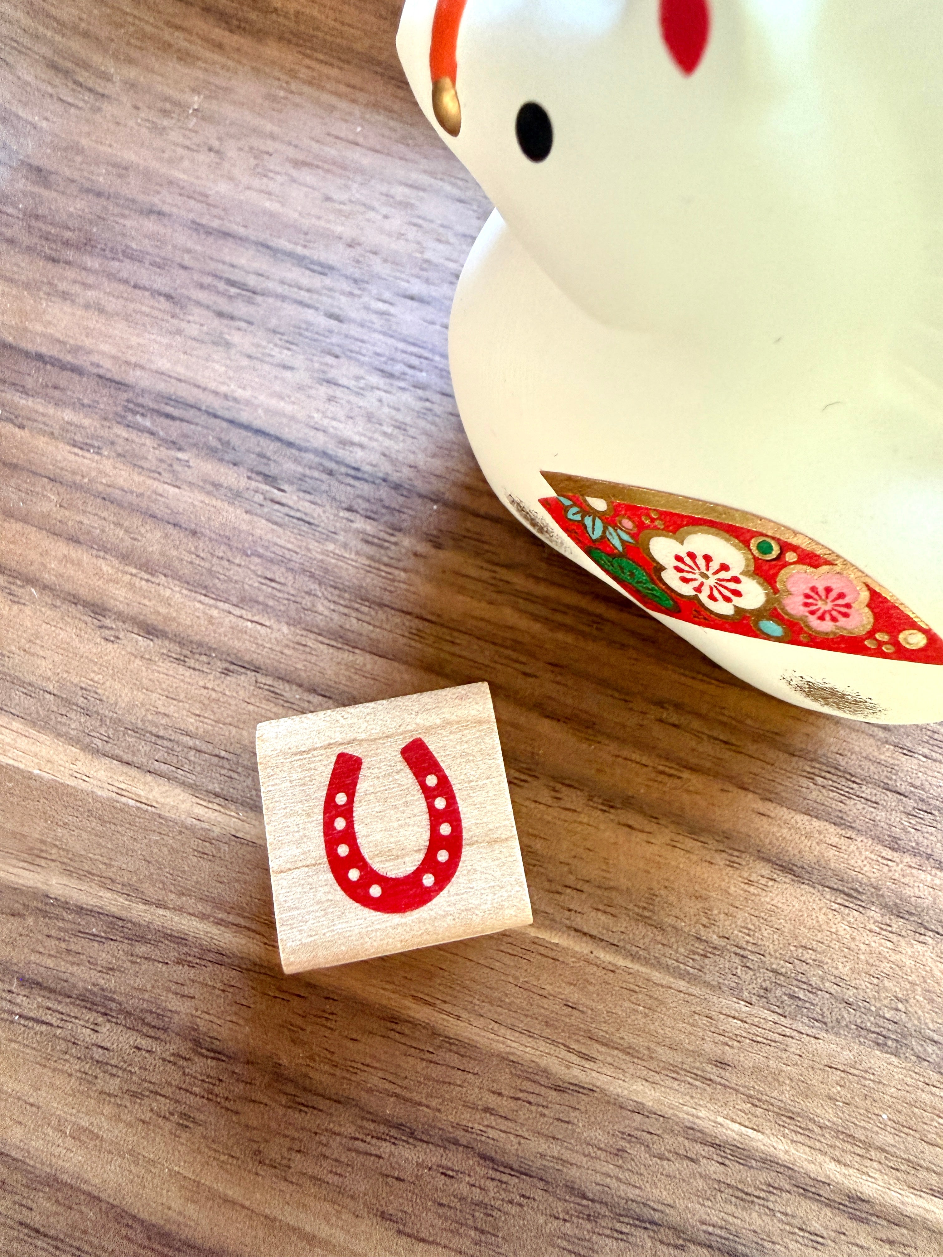 [I Love Stamp] Lucky Horseshoe mini rubber stamp
