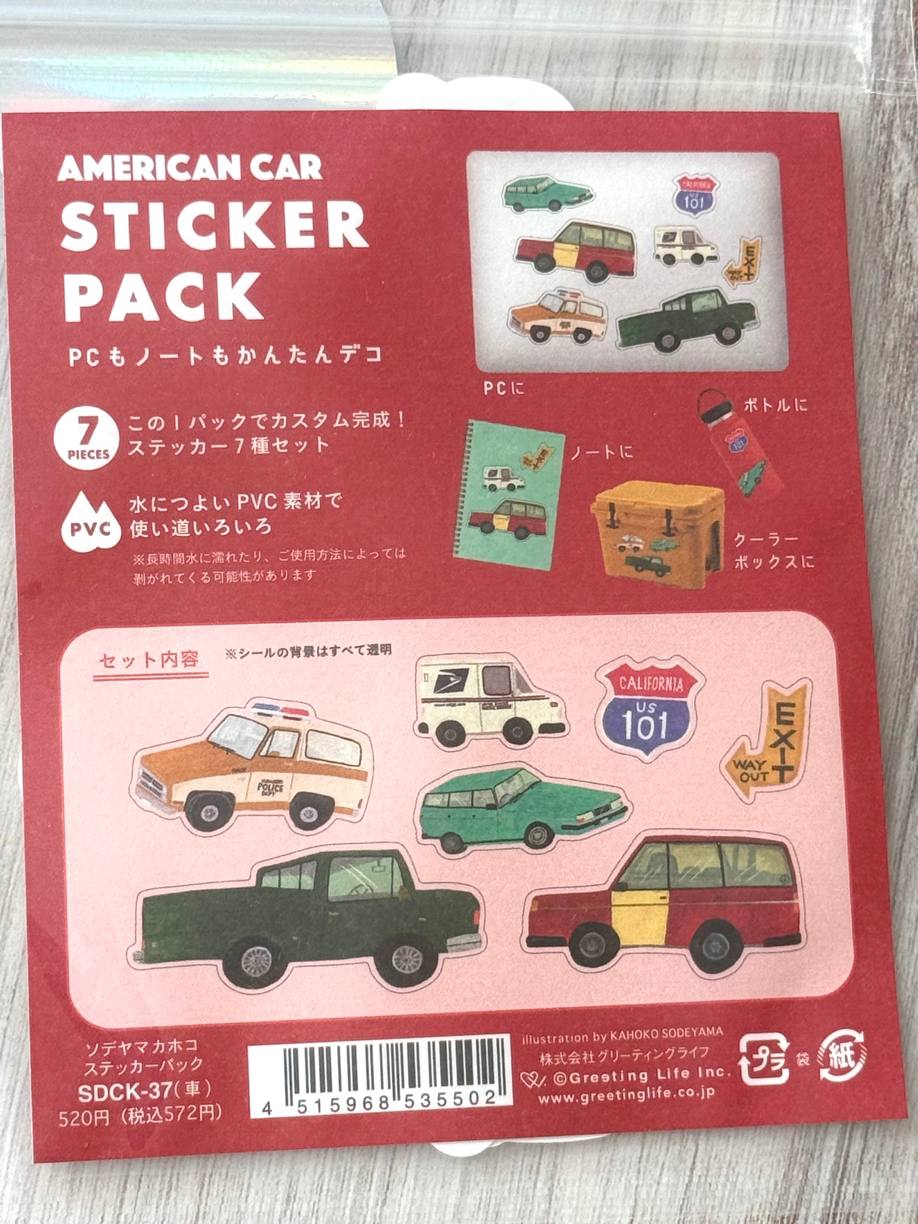 [Greeting Life] Road Vehicles sticker decal