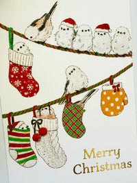 [Akane Kotoko] Long-Tailed Tit Birdie Stockings postcard