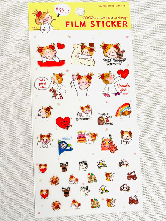 [Coco and Wondrous Gang] Friendship removable sticker sheet