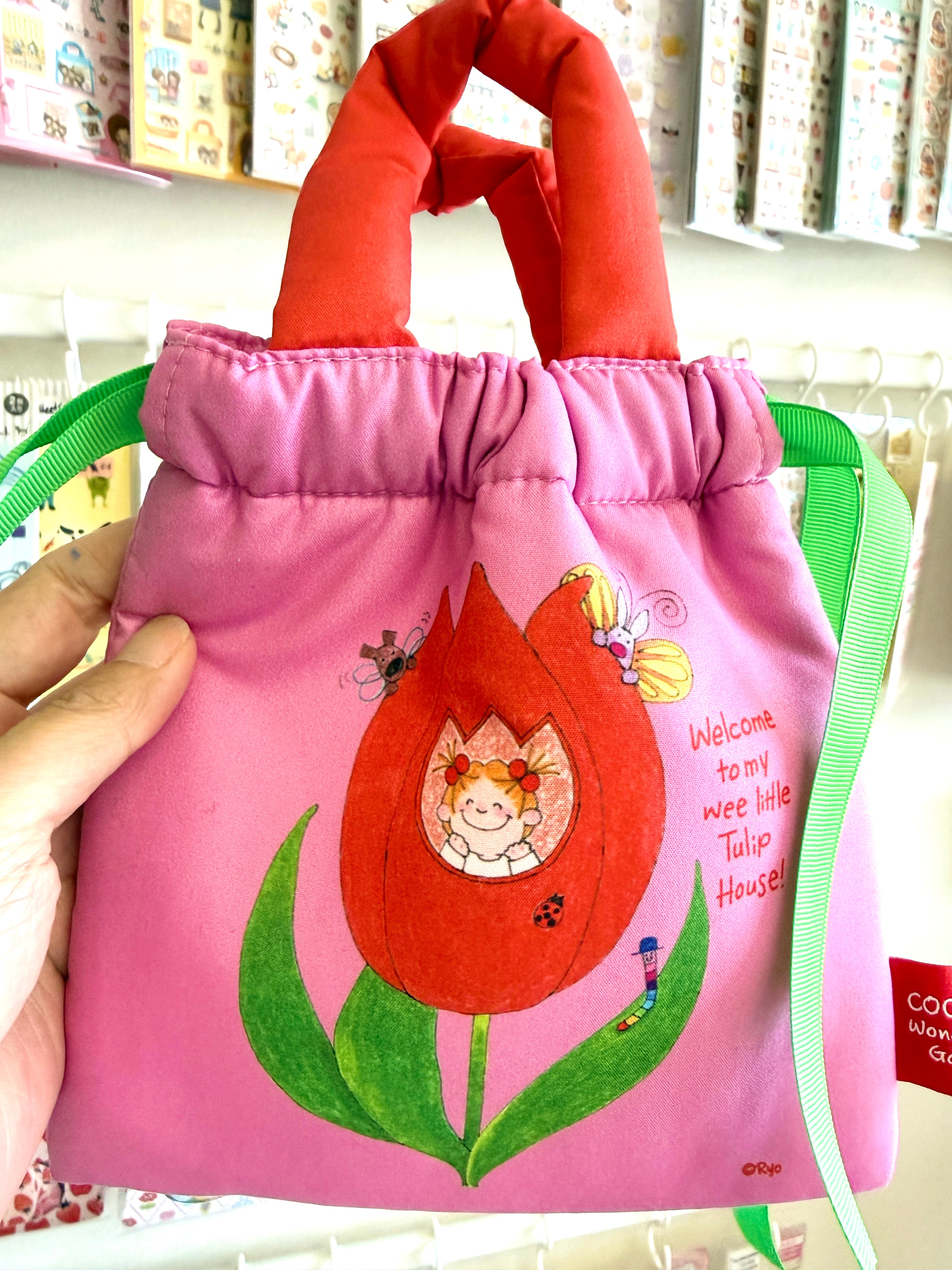 [coco and wondrous gang] Tulip Drawstring Puffy mini tote