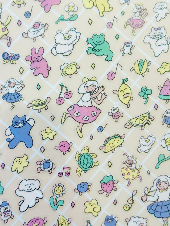 [Heisuke Kitazawa] cozyca x Dance, Dance Everyone sticker sheet