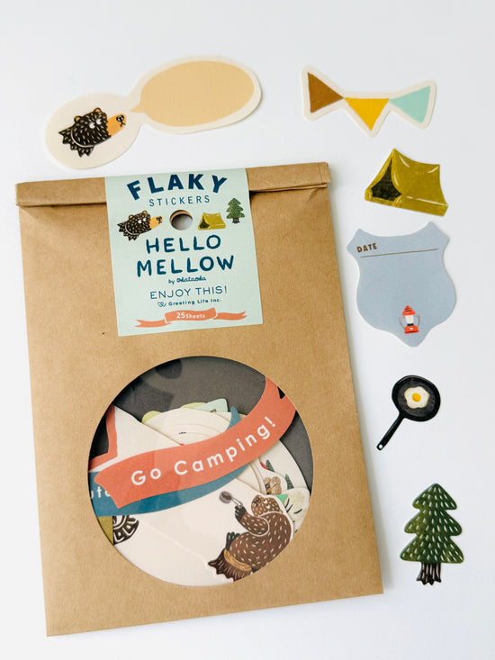 [Greeting Life] Camping Outdoors 🏕️ Embellishments flake stickers