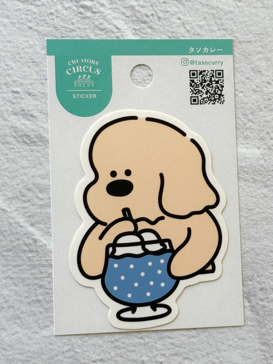 [tasocurry] Puppy Loves Blue Cream Soda decal sticker