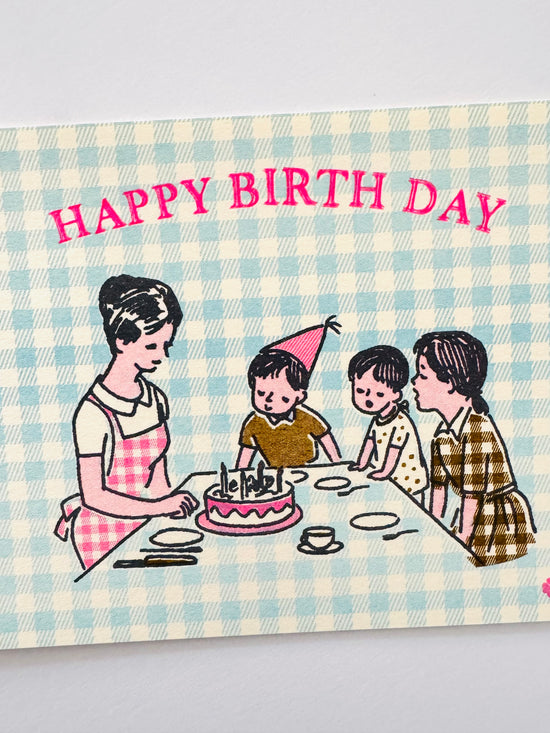[Nobarasha] Retro Happy Birthday postcard