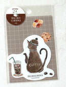 [tocorocomugi] Furukawashiko collaboration x Coffee Cat decal sticker