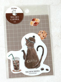 [tocorocomugi] Furukawashiko collaboration x Coffee Cat decal sticker