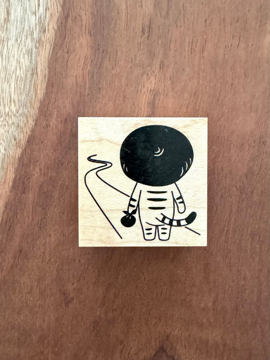 [Mushroom Cat] Moment of Reflection rubber stamp x 4legs