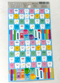 [Ryu-Ryu] Dental Health Teeth sticker sheet