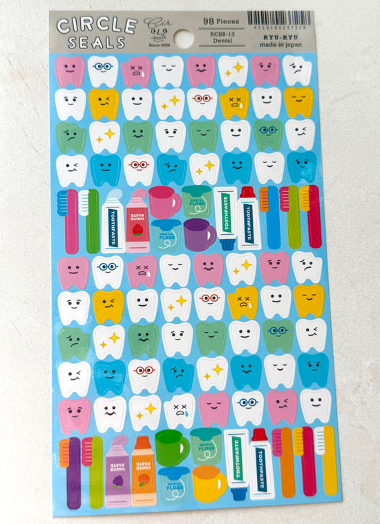 [Ryu-Ryu] Dental Health Teeth sticker sheet