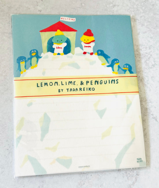 [Tada Reiko] Lemon & Lime with Penguins letter set