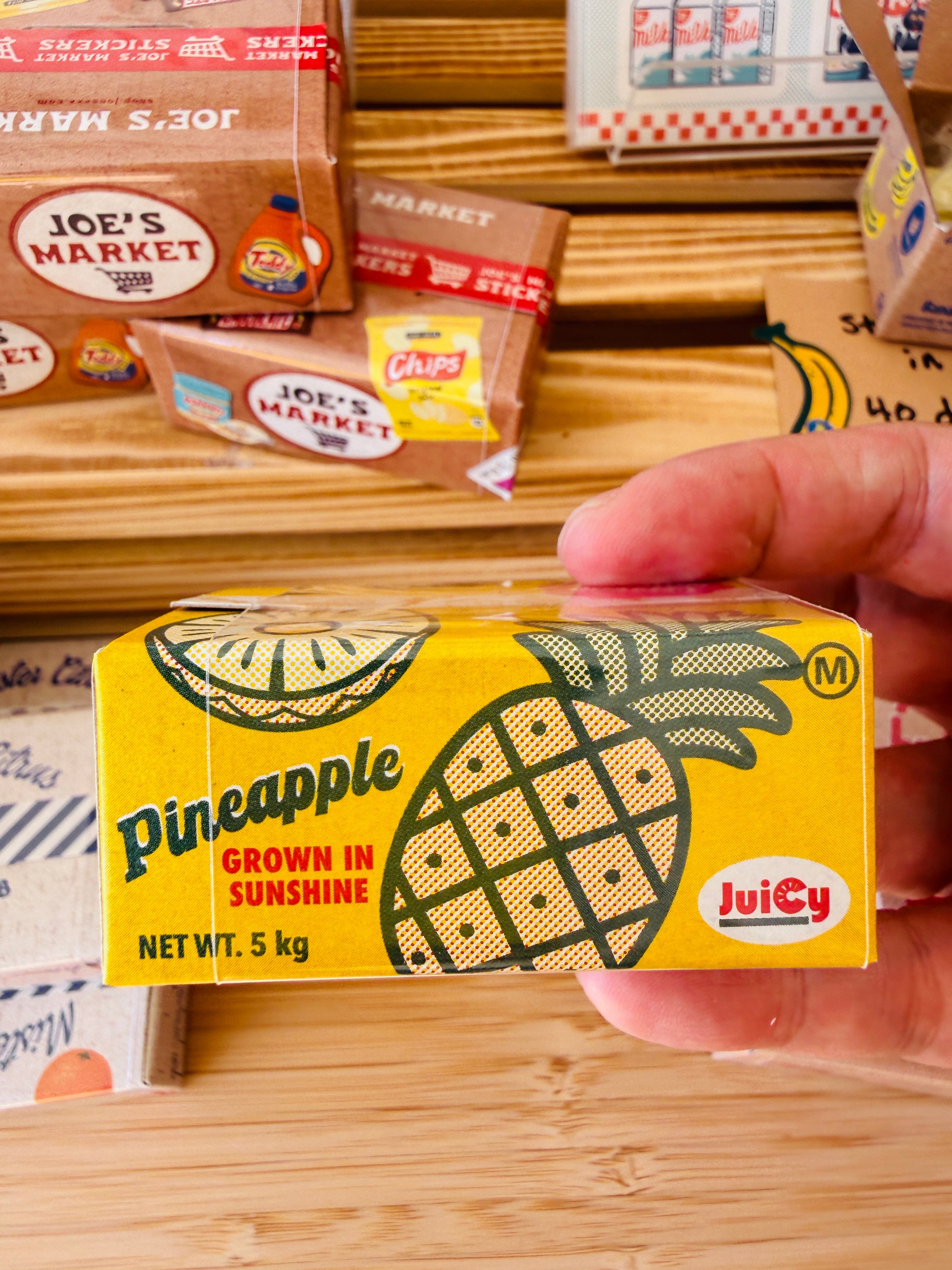 [Greeting Life] Pineapple Delivery Box flake stickers