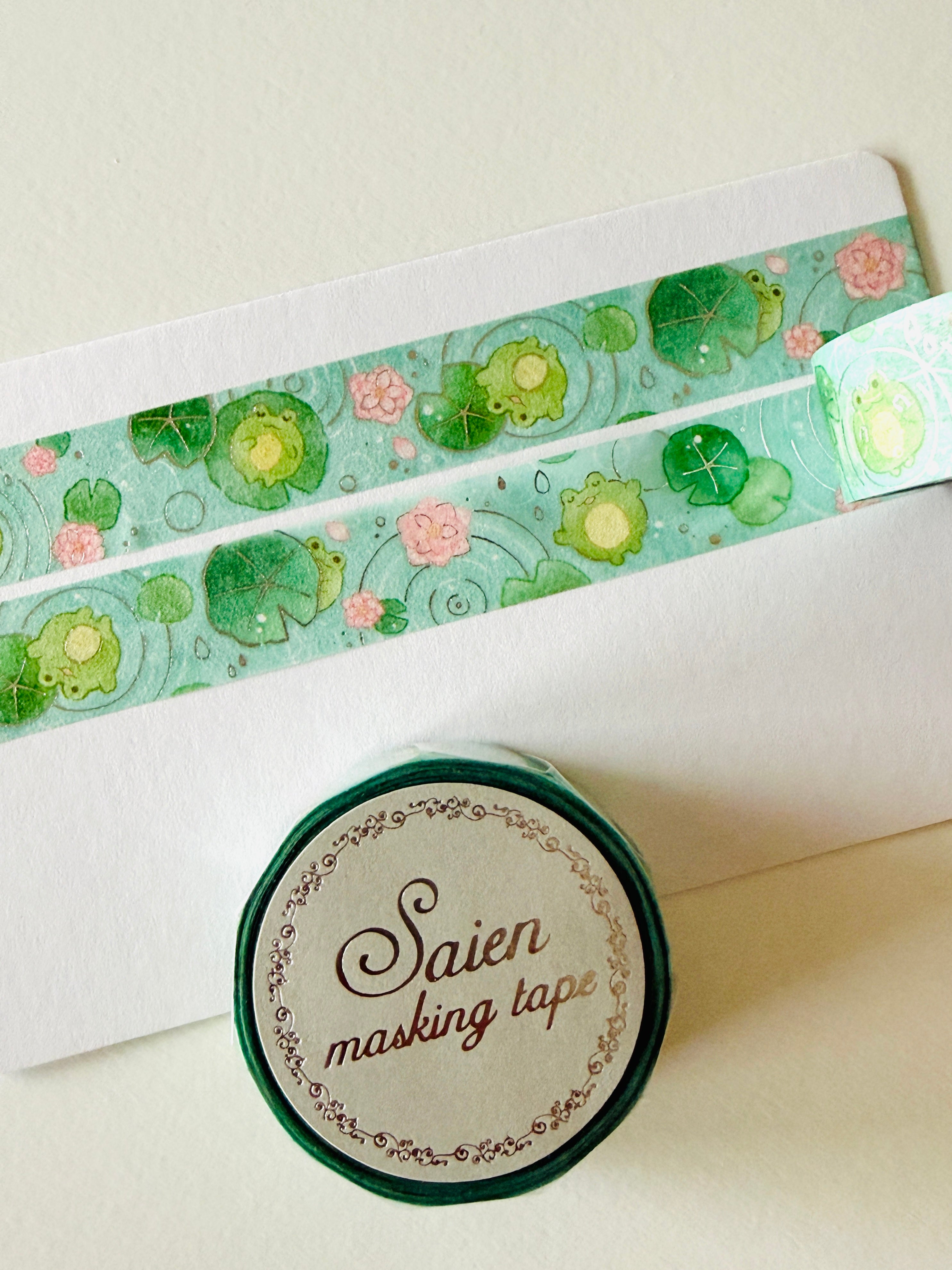 [SAIEN] Frog & Lily Pad 🐸🪷washi tape