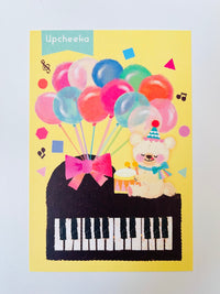 [Upcheeka] Piano Celebration postcard