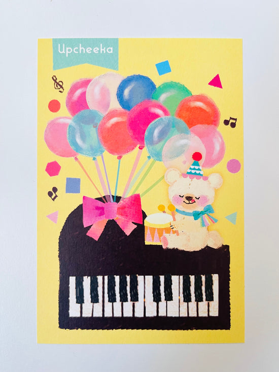 [Upcheeka] Piano Celebration postcard