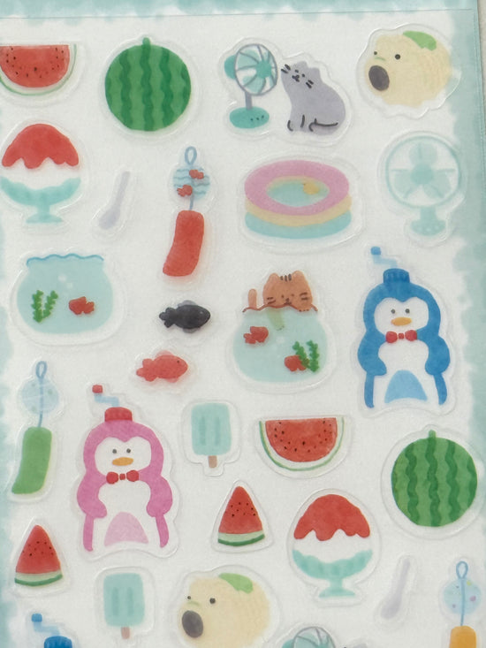[Furukawashiko] Yuttari Relaxing Vacation sticker sheet (discontinued • last stock)