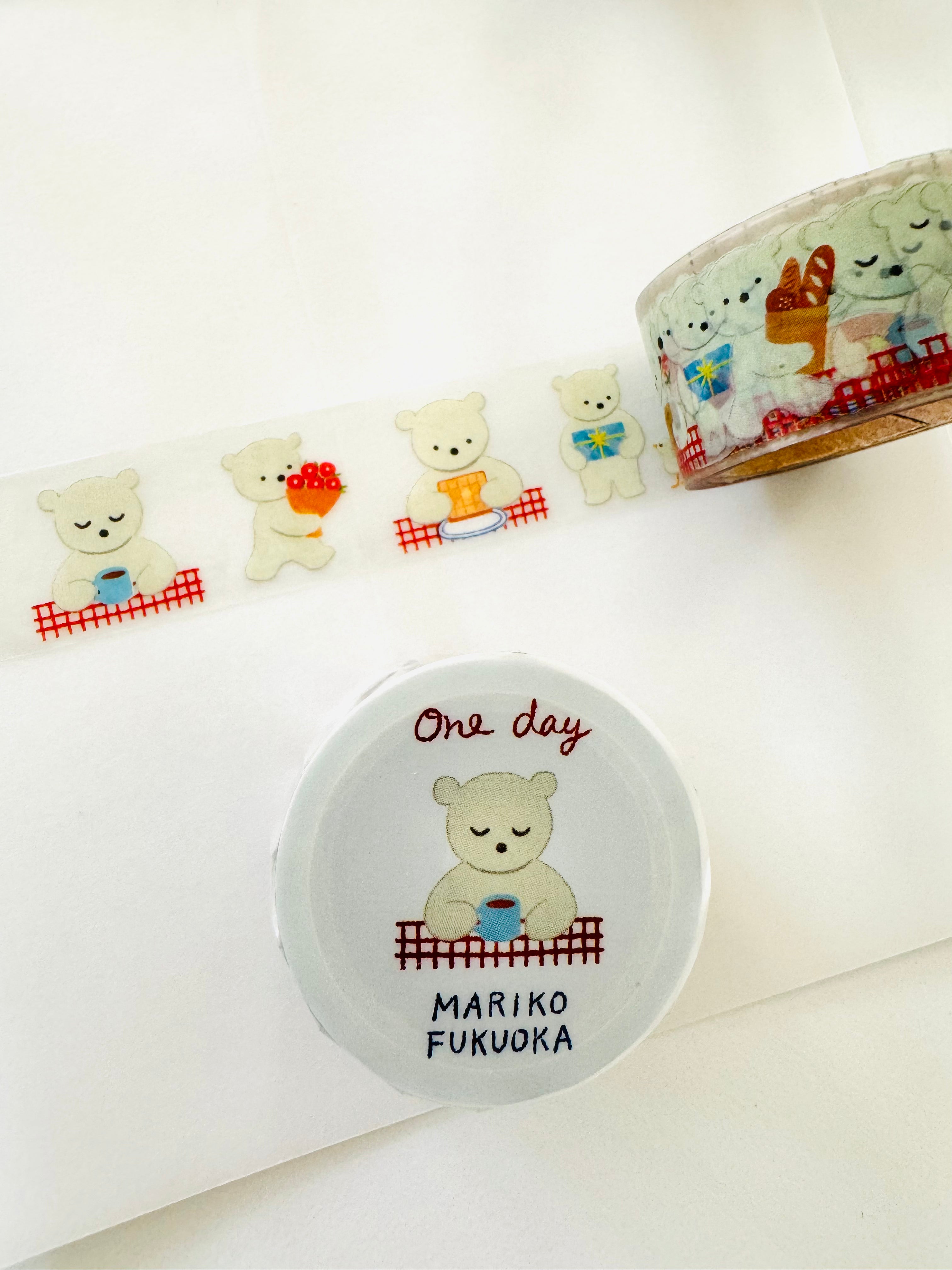 [cozyca] Let’s Carry & One Day x Mariko Fukuoka clear tape