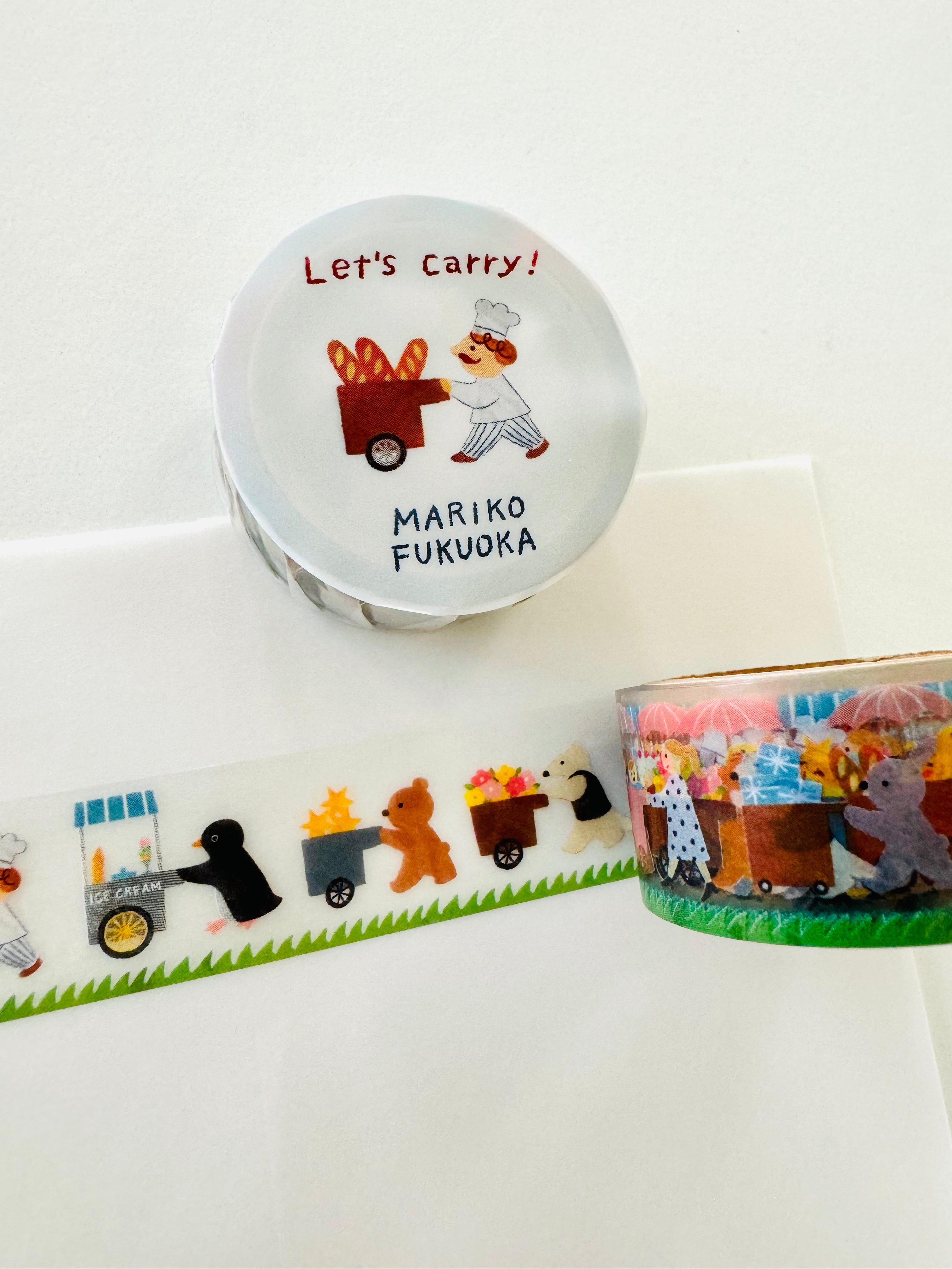 [cozyca] Let’s Carry & One Day x Mariko Fukuoka clear tape
