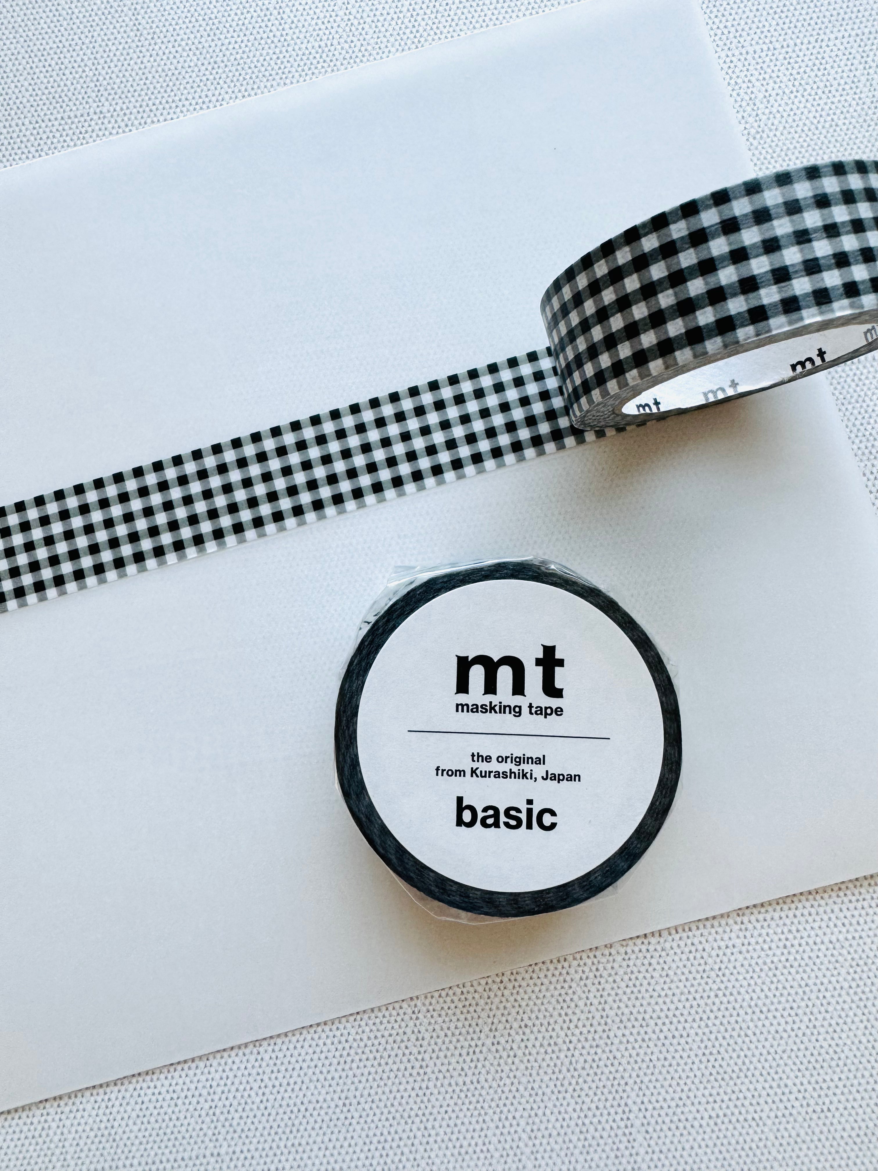 [mt] checkered black washi tape